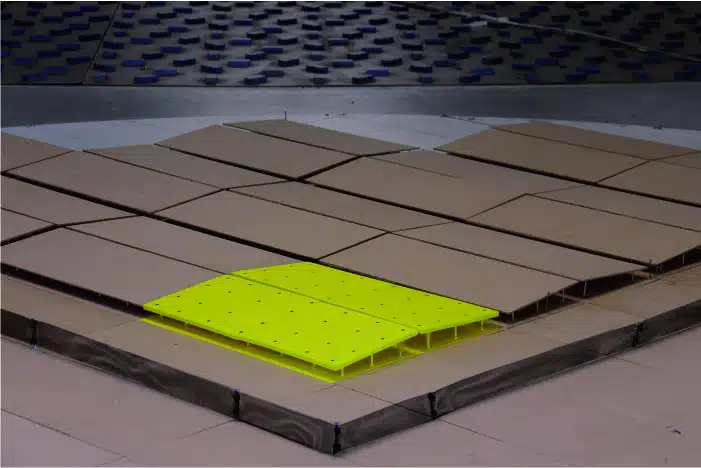 Image of Testing Effect of Wind Fence on Leading Edge Corner Panels