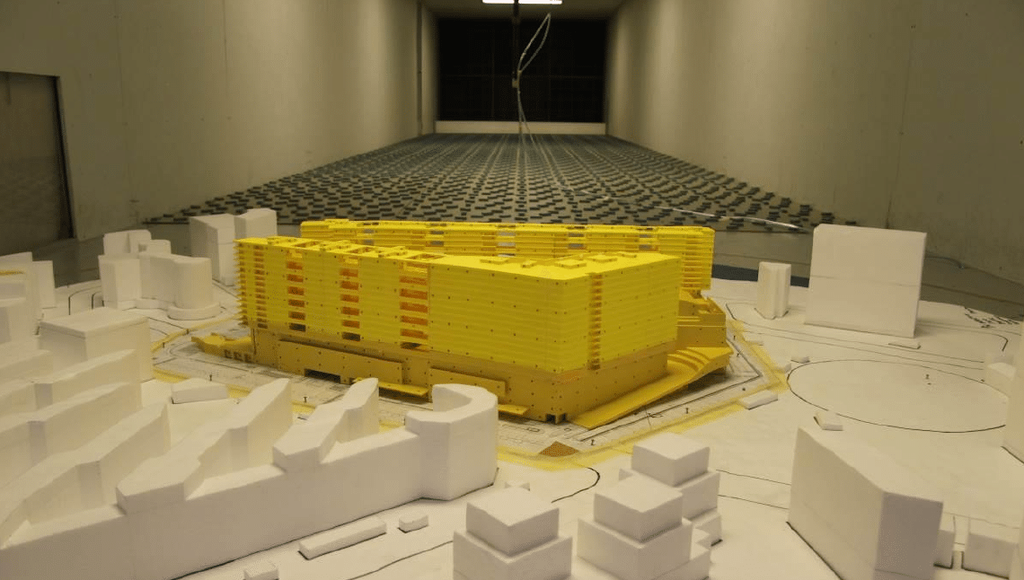  Jio World Centre being tested in one of Windtech's Wind Tunnels 